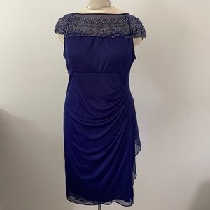 Blue beaded Cocktail dress